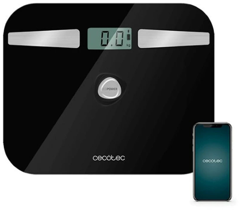 Ψηφιακή Ζυγαριά Μπάνιου Cecotec EcoPower 10200 Smart Healthy LCD Bluetooth 180 kg Μαύρο V1705034