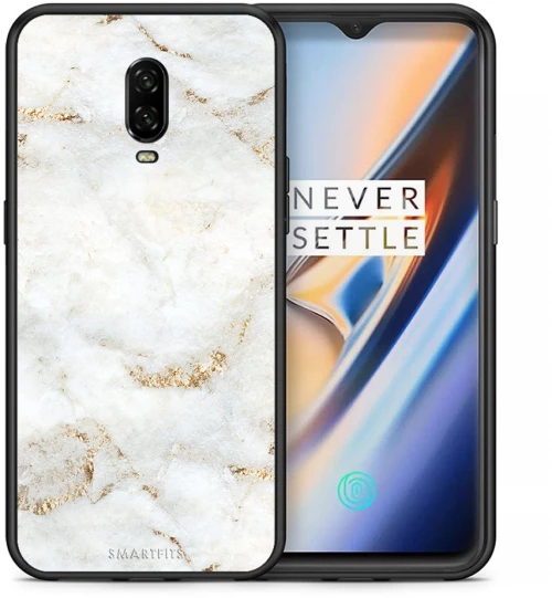 White Gold Marble - OnePlus 6T case