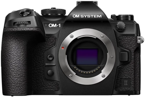 Olympus OM System OM-1 II body black w. CB-USB13 USB cable,  Shoulder strap, BLX-1 Li-ion battery