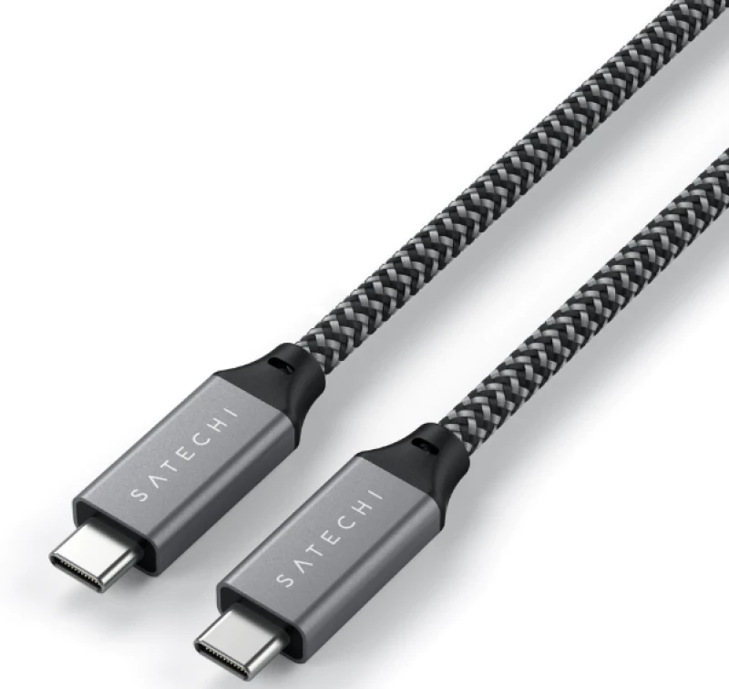 Satechi USB-4 40Gbps - Καλώδιο Φόρτισης και Μεταφοράς Δεδομένων - Type-C σε Type-C - 100W - 25cm (ST-U4C25M)