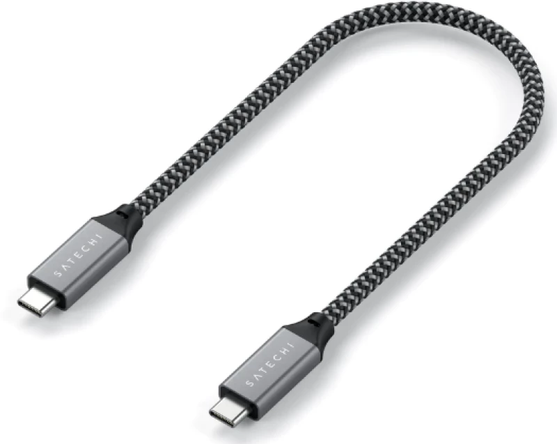 Satechi USB-4 40Gbps - Καλώδιο Φόρτισης και Μεταφοράς Δεδομένων - Type-C σε Type-C - 100W - 25cm (ST-U4C25M)