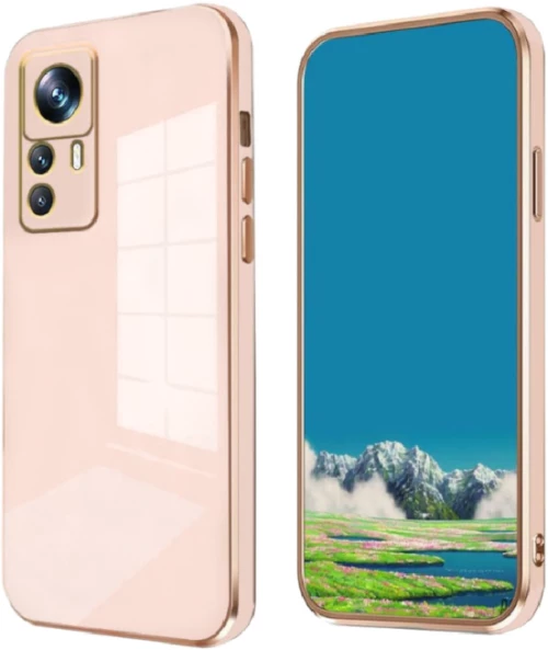 Bodycell Gold Plated - Θήκη Σιλικόνης Xiaomi 12T / 12T Pro - Pink (5206015071553)