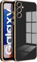 Θήκη Σιλικόνης - Samsung Galaxy S24 - Bodycell Gold Plated - Black (5206015074158)