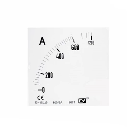 Adeleq Πλάκα Ενδείξεως Αμπερομέτρων 96x96mm 1200/5Α 11-412007