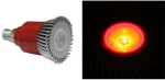 Adeleq Led Λάμπα Ισχύος E14 3W 230V 1 Led 30° Κόκκινη 13-14032