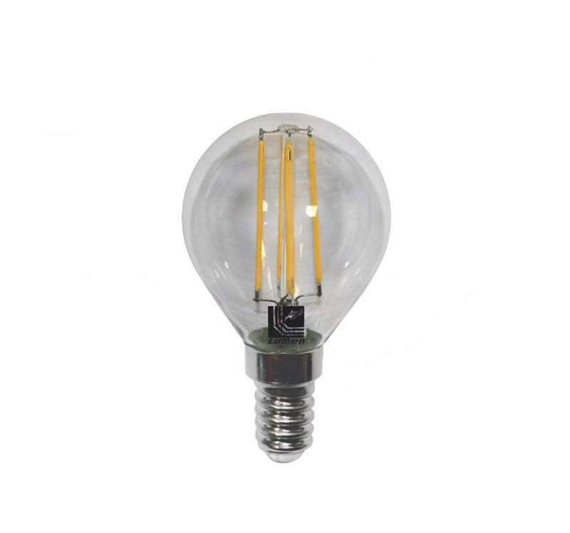 Adeleq Led Λάμπα Cog Σφαιρικό Διάφανο Ε14 4W 230V Θερμό 13-1411400