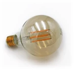 Adeleq Led Λάμπα Cog Globe Μελί Φ95 Ε27 6W Ντιμαριζόμενο Θερμό 13-2781006009