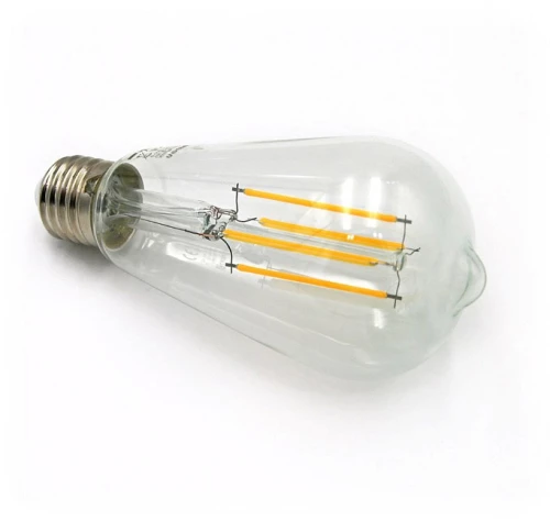 Adeleq Λάμπα Led Cog Αβοκάντο Διάφανο St64 Φ64 Ε27 12W Ντιμαριζόμενο 2800k Θερμό 13-27610009