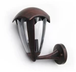 Adeleq Φανάρι Αλουμίνιο Επίτοιχο Προς Πάνω H28.5cm E27 IP44 Σκουριά Ρουστίκ 9-036181