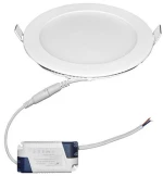 Adeleq Led Φωτιστικό Ψευδοροφής Αλουμινίου Στρογγυλό 12W 4000K 120ο Λευκό 21-012101