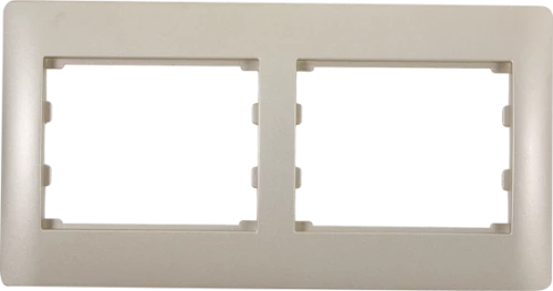 RHYME DOUBLE PANEL- CHAMPAGNE METALLIC