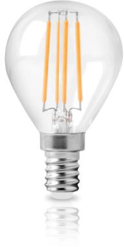 LED FILAMENT ΣΦΑΙΡΙΚΟ E14 ΔΙΑΦΑΝΟ 6W 4000k 520L ΛΑΜΠΑ