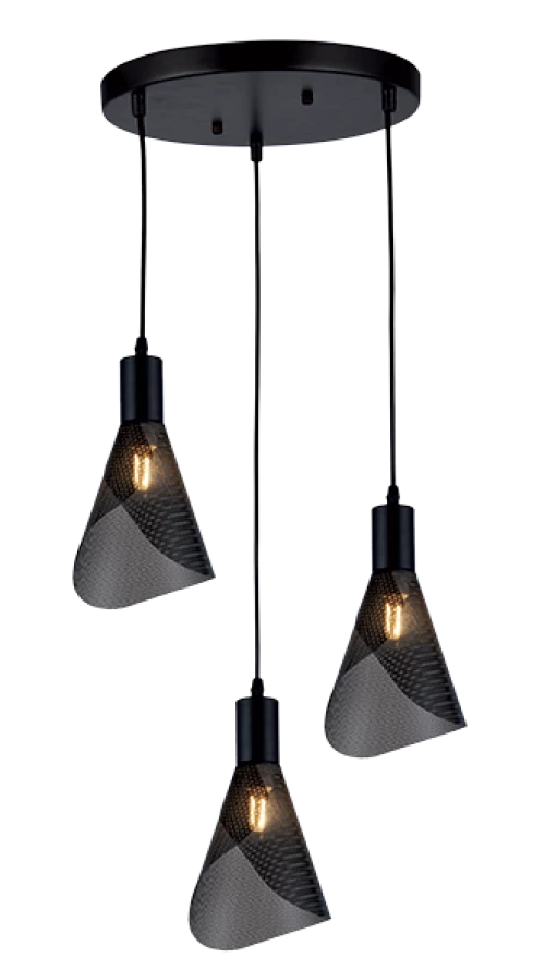 PARIS PENDANT 3XE14 BLACK
