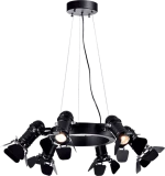 CINEMA CHANDELIER 6XE27 BLACK