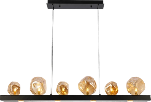 ROCK CHANDELIER 6XG9 BLACK/AMBER