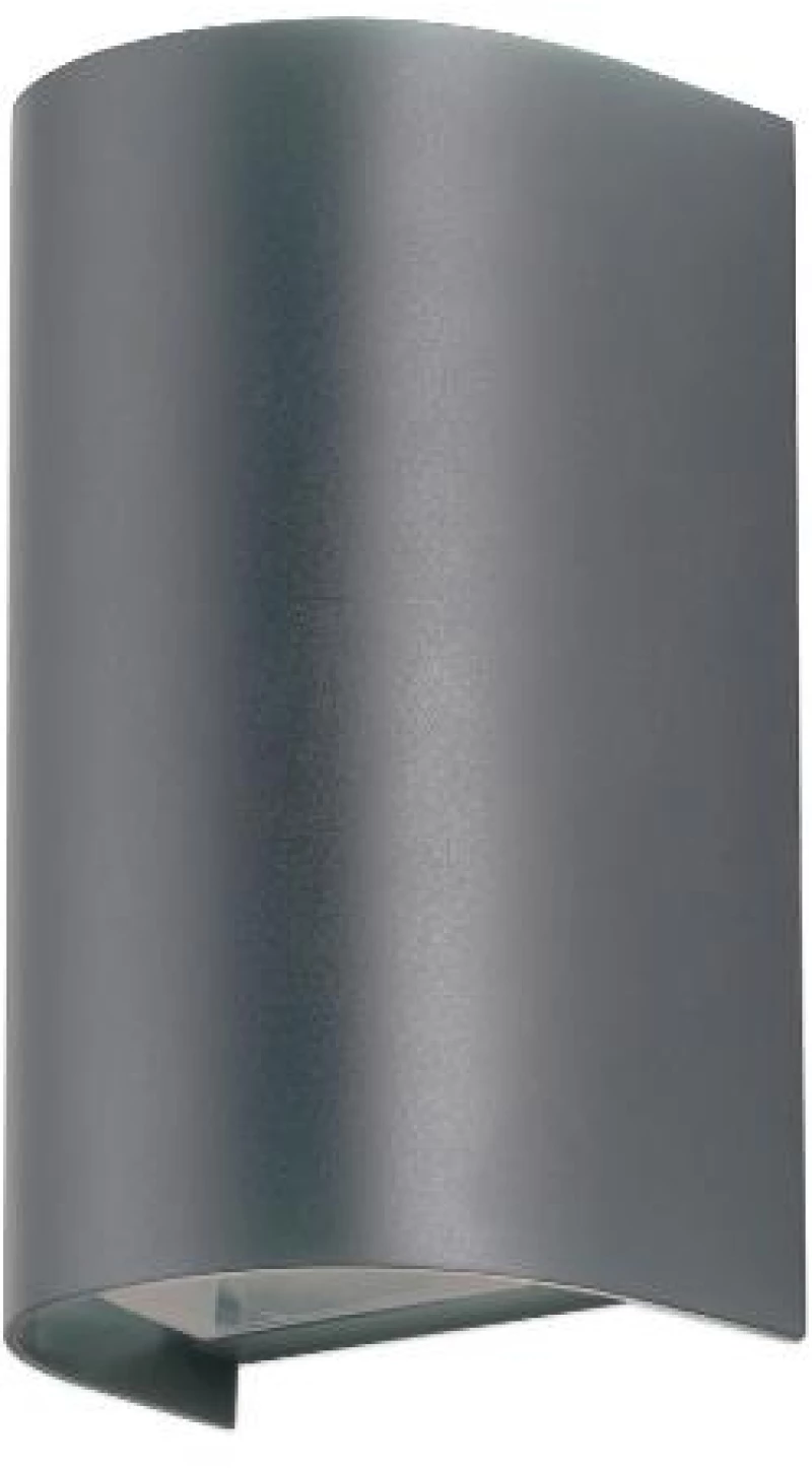 ΑΠΛΙΚΑ ΠΛΑΣΤΙΚΗ ΟΒΑΛ ΜΕΓΑΛΗ UP AND DOWN,GU10 ΓΚΡΙ ,IP65 110x85x195