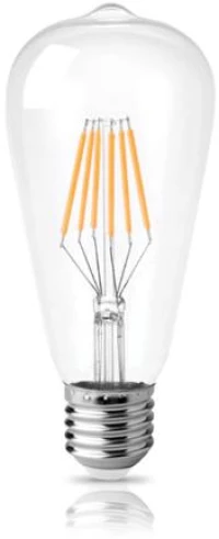 LED FILAMENT ST64 E27 ΔΙΑΦΑΝΟ 9W 2800k 810L ΛΑΜΠΑ DIM