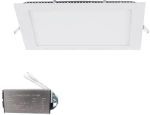 LED PANEL SQUARE SURFACE 18W 6300-6500K 220X220+EM