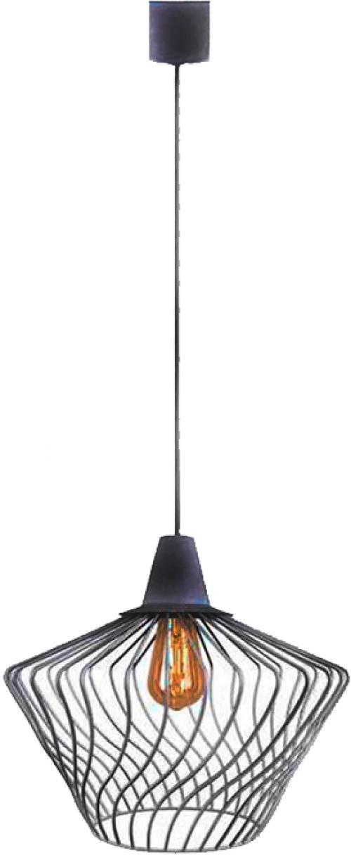 SALVA PENDANT 1XE27 BLACK