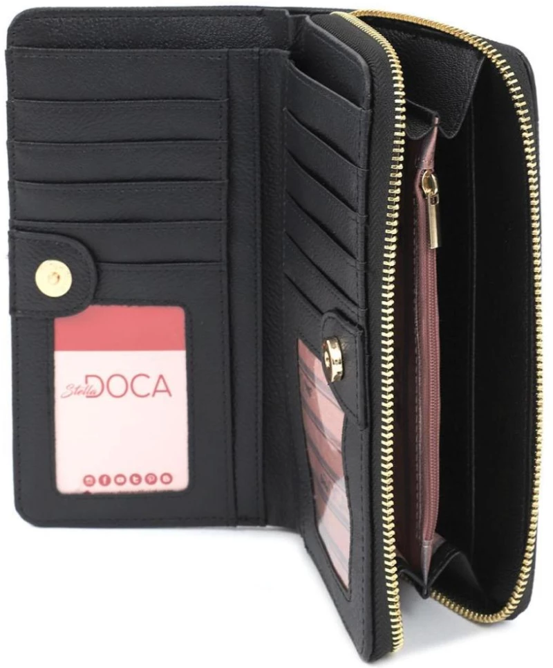 Πορτοφόλι μαύρο doca 66747