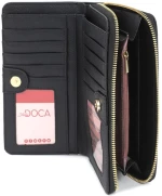 Πορτοφόλι μαύρο doca 66747