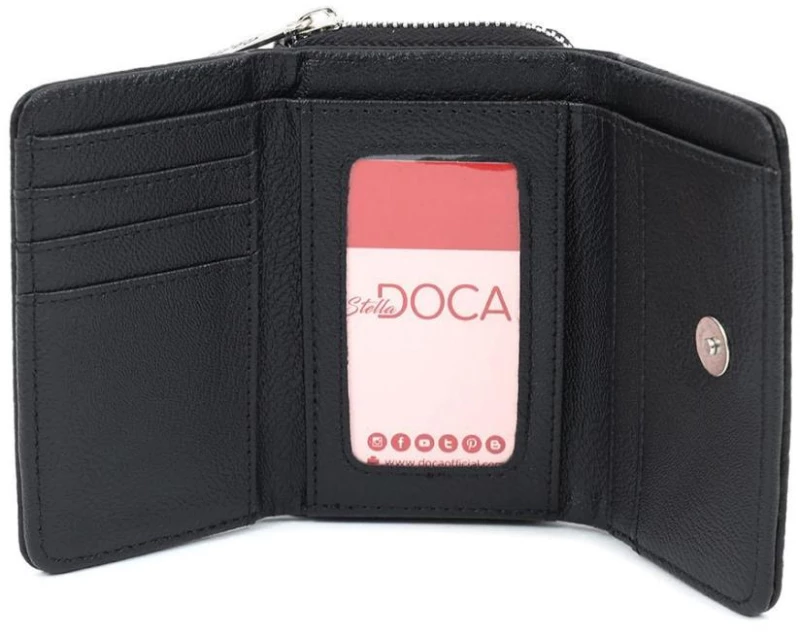 Πορτοφόλι μαύρο doca 66797