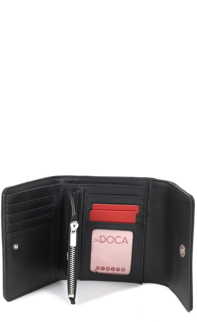 Πορτοφόλι μαύρο DOCA  66741