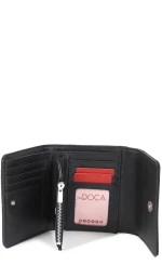 Πορτοφόλι μαύρο DOCA  66741