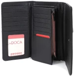 Πορτοφόλι μαύρο doca 66811