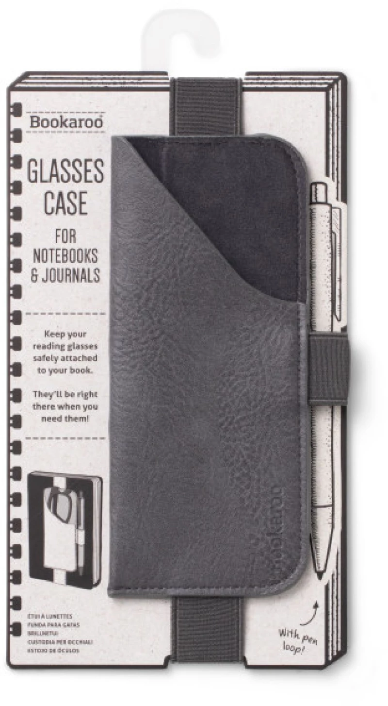 Θήκη Γυαλιών και Στυλό για Βιβλίο If Bookaroo Case - Charcoal 41233