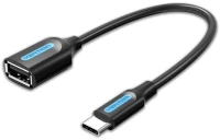 Vention Type-c Male to usb a Female otg Cable 0.15m Black pvc Type (Ccsbb) (Venccsbb)