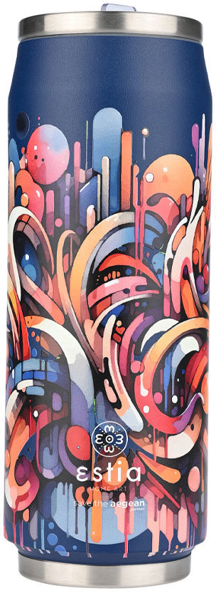 Estia Θερμος Travel cup Save the Aegean 500ml Vibrant Vortex