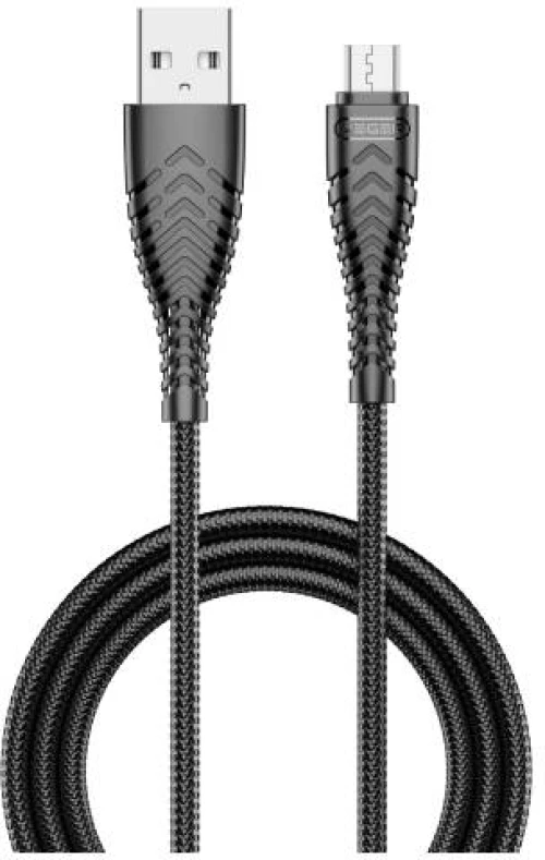 Veger® V103 Braided USB 2.0 to micro USB Cable Μαύρο 1.2m