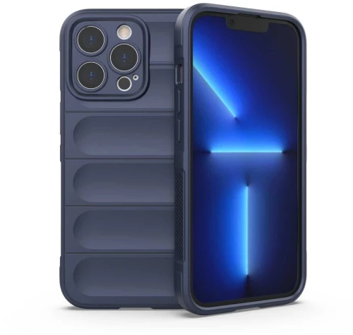 Nuon® Magic Shield Flexible Armor Case με Εσωτερική Επένδυση iPhone 13 Pro Max Navy