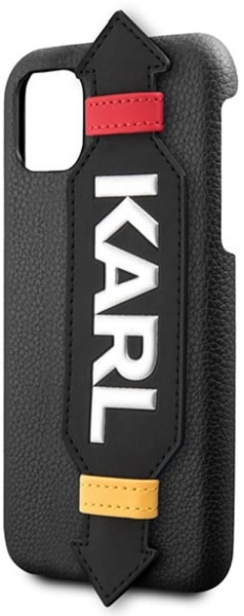 Karl Lagerfeld®Hard Case with Strap iPhone 11 Pro - Μαύρο (KLHCN58HDAWBK)