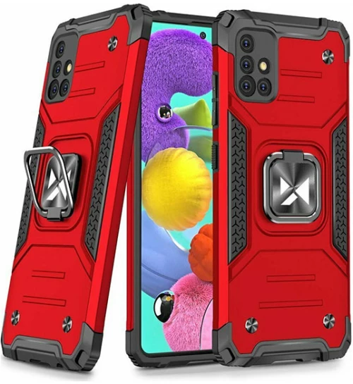 Wozinsky Θήκη Ring Armor Kickstand Samsung Galaxy A51 Χρώματος Κόκκινο