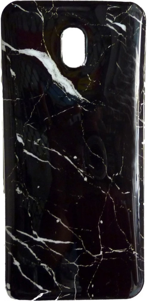 Θήκη Σιλικόνης Marble Xiaomi Redmi 8A Χρώματος Μαύρο