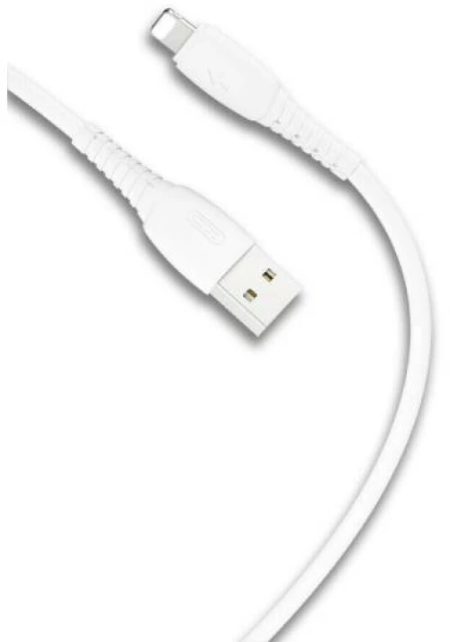 XO® NB-P163 USB A to Lighting Cable 2.4A 1m Λευκό