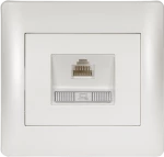RHYME COMPUTER SOCKET WHITE METALLIC