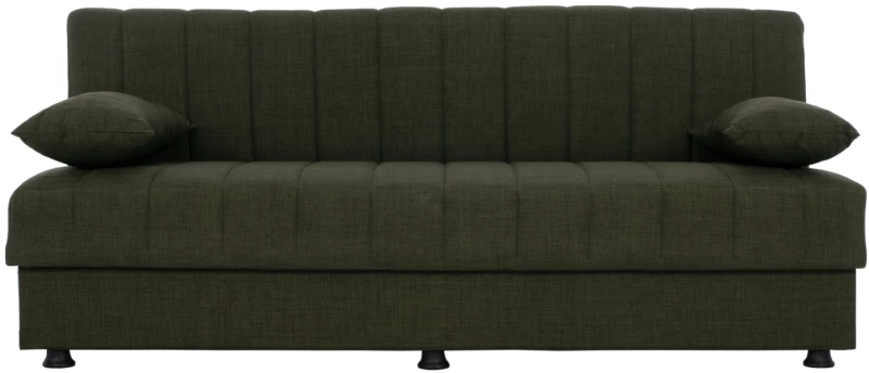 ΚΑΝΑΠΕΣ ΚΡΕΒΑΤΙ ANDRI ΤΡΙΘΕΣΙΟΣ DARK OLIVE FB93239.05 180x72x77 εκ.
