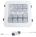 LED φωτιστικό οροφής 16W 220V - LED PANEL LIGHT SQUARE  WARM WHITE 15337