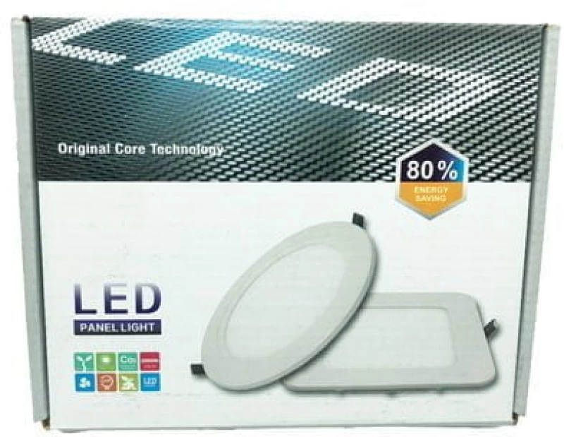 LED φωτιστικό οροφής 16W 220V - LED PANEL LIGHT SQUARE  WARM WHITE 15337