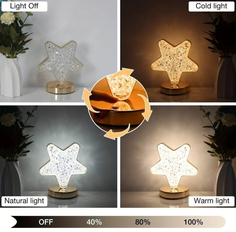 Επιτραπέζιο Φωτιστικό Αστέρι με USB 700K-6500K - USB Highlight three gear lamp Model:8207 002461