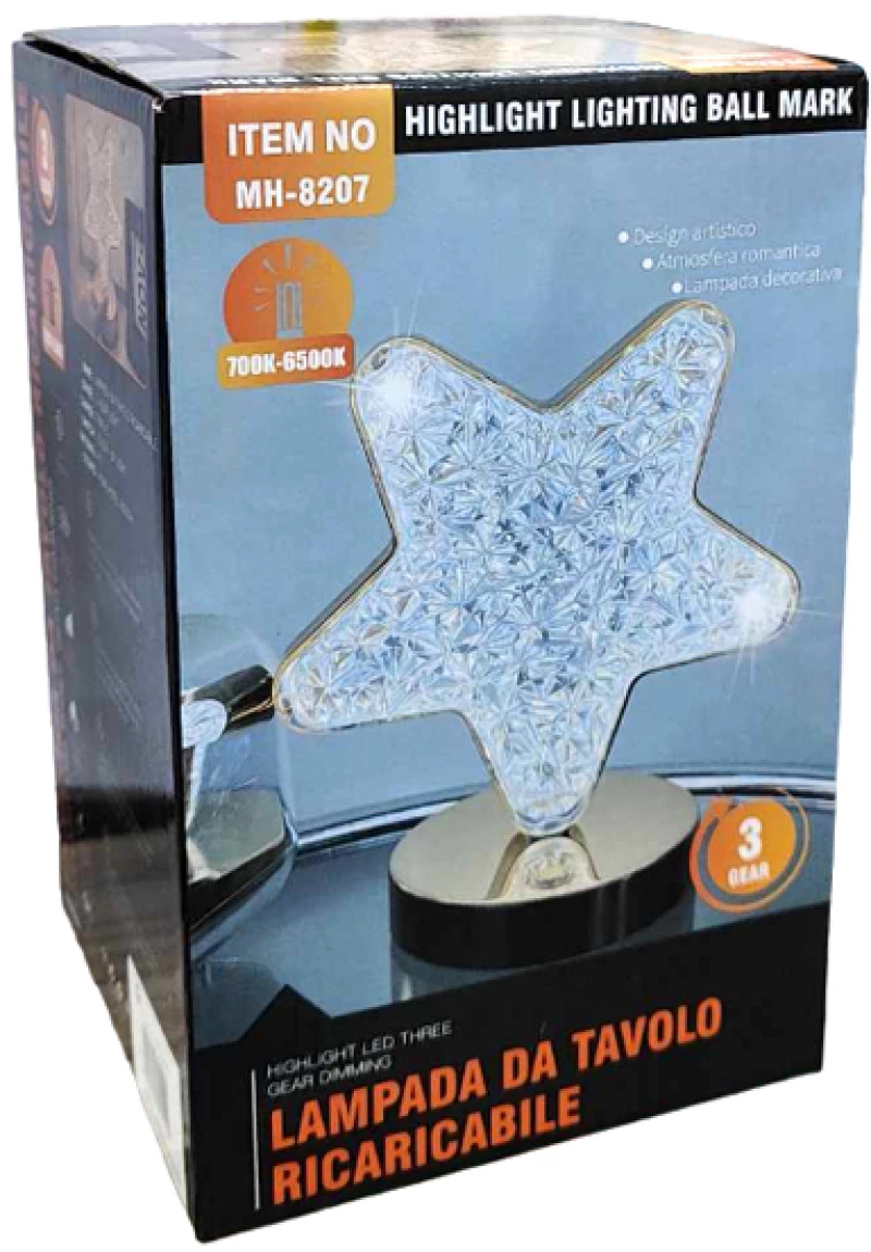 Επιτραπέζιο Φωτιστικό Αστέρι με USB 700K-6500K - USB Highlight three gear lamp Model:8207 002461