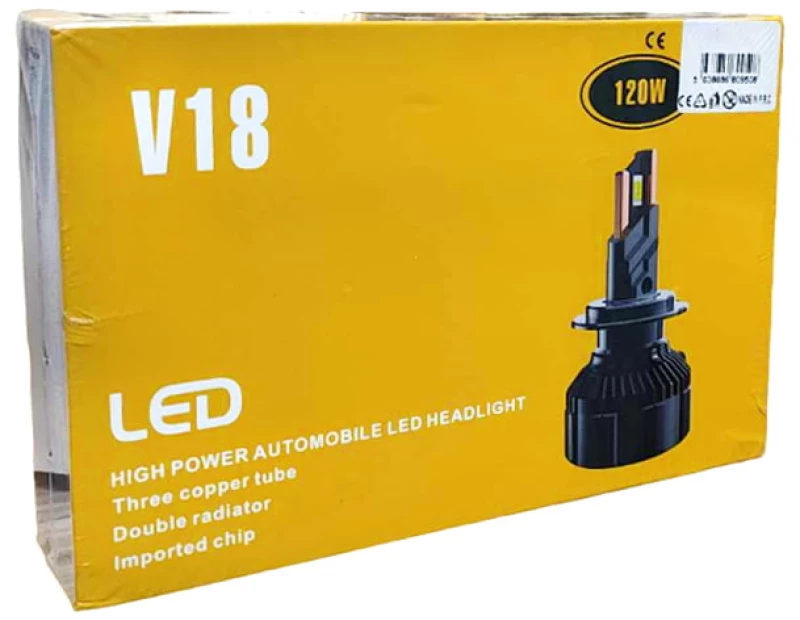 LED Λάμπα αυτοκινήτου H4 Hi/Low 120W V18 - LED headlight 024001