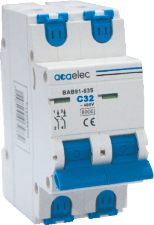MCB 2P C20 6KA 2M