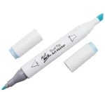 Μαρκαδόρος Διπλής Μύτης Mont Marte Art Marker B6 Ice Blue (143 Mint Blue) MGRD0030
