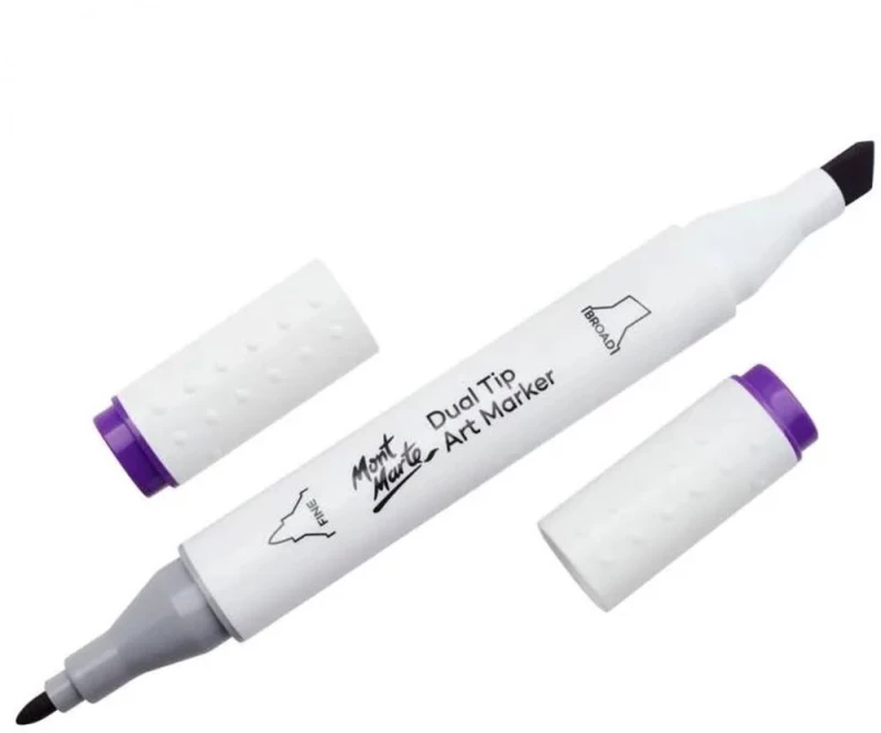 Μαρκαδόρος Διπλής Μύτης Mont Marte Art Marker V1 Violet (82 Light Violet)  MGRD0023