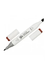 Μαρκαδόρος Διπλής Μύτης Mont Marte Art Marker E5 Burnt Sienna (94 Brick Brown)  MGRD0050