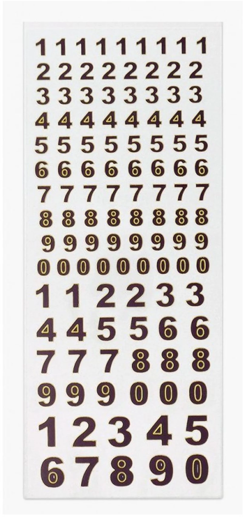 Αυτοκόλλητα Fun Stickers 329 Black Numbers 31x11cm